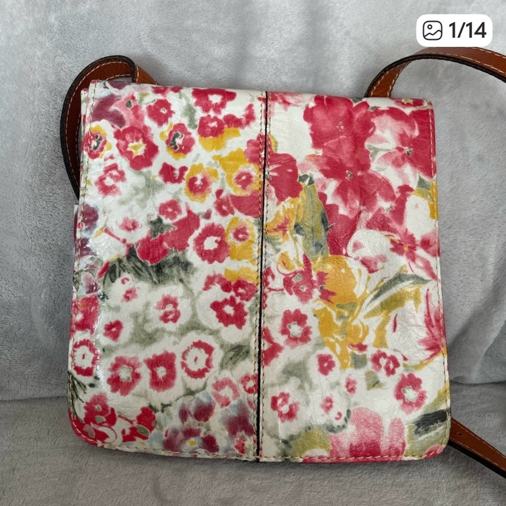 Patricia Nash Floral Crossbody Bag in Red, Yellow, Green, Cream